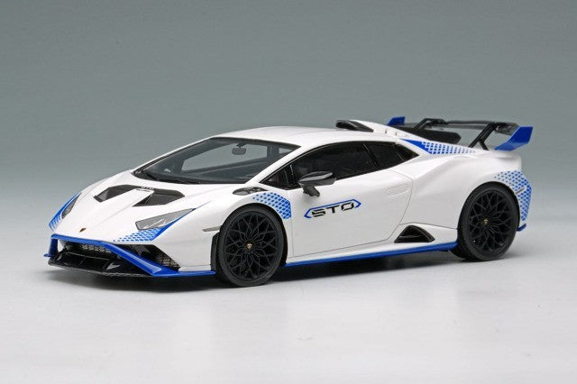 EIDOLON EM737G 1/43 Lamborghini Huracan STO 2021 White Blue Resin