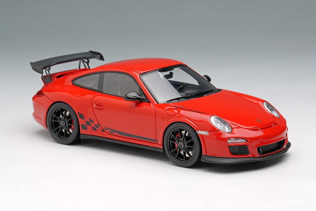 EIDOLON EM603D 1/43 Porsche 911 997.2 GT3 RS 2010 Guards Red Black Stripe Resin