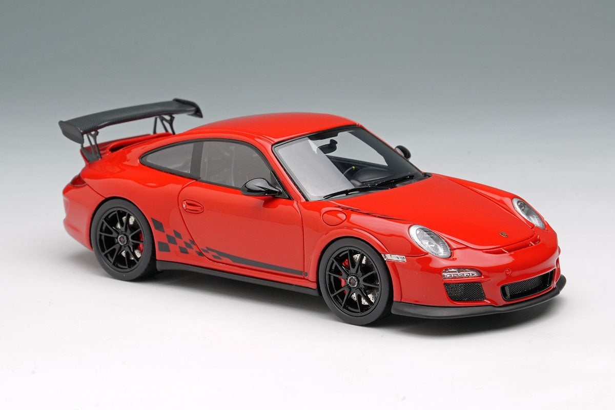 EIDOLON EM603D 1/43 Porsche 911 997.2 GT3 RS 2010 Guards Red Black Stripe Resin