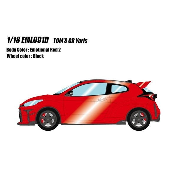 Make Up EIDOLON EML091D 1/18 TOM'S GR Yaris 2021 Emotional Red II