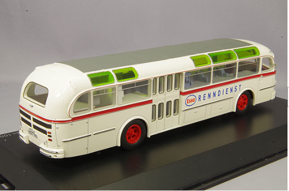 Schuco SCH450896700 1/43 Mercedes-Benz O6600H Esso Racing Service Bus