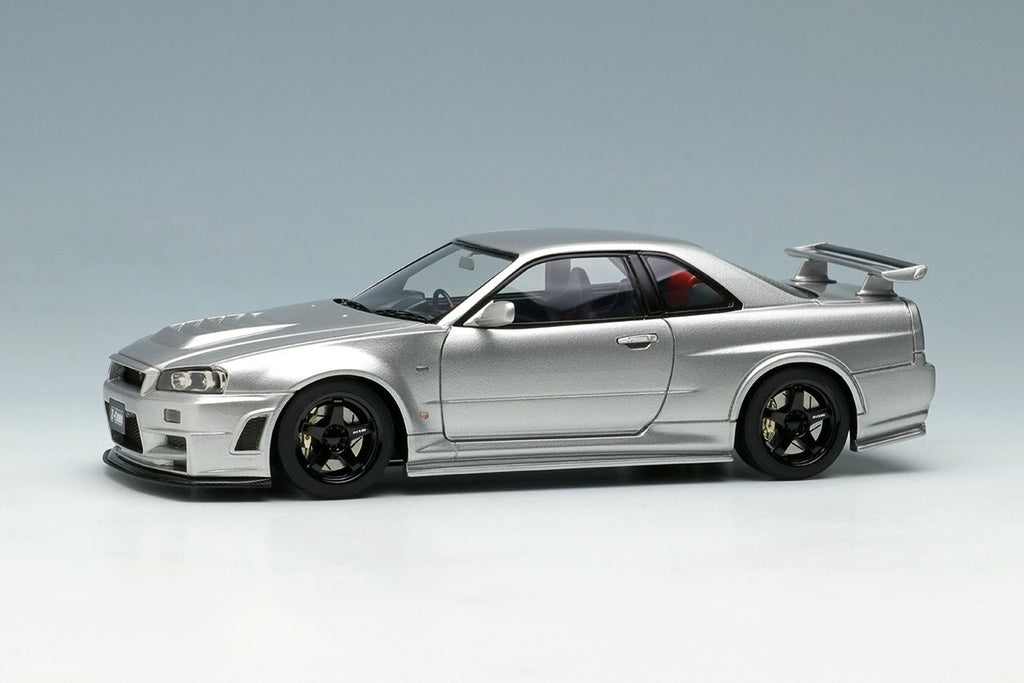 Make Up EIDOLON EM396A 1/43 Nismo R34 GT-R Z-tune Silver