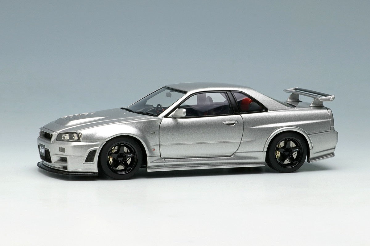 Make Up EIDOLON EM396A 1/43 Nismo R34 GT-R Z-tune Silver