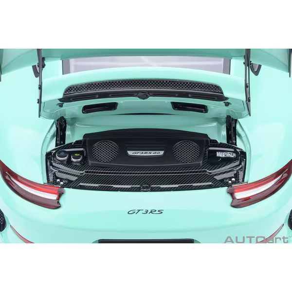 AUTOart 78181 1/18 Porsche 911 991.2 GT3 RS Mint Green Diecast