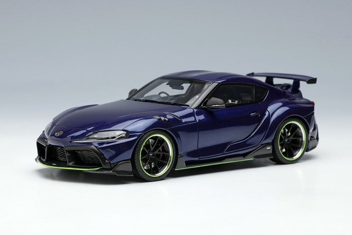Make Up EIDOLON EM595G 1/43 TOM'S GR Supra 2020 Deep Blue Metallic Limited 30pcs