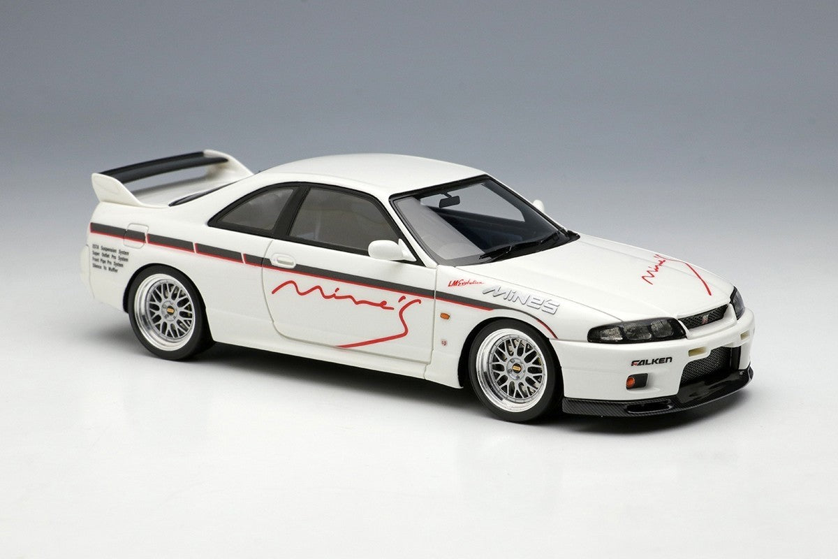 Make Up EIDOLON EM645B 1/43 Mines Skyline GT-R BCNR33 N1 White