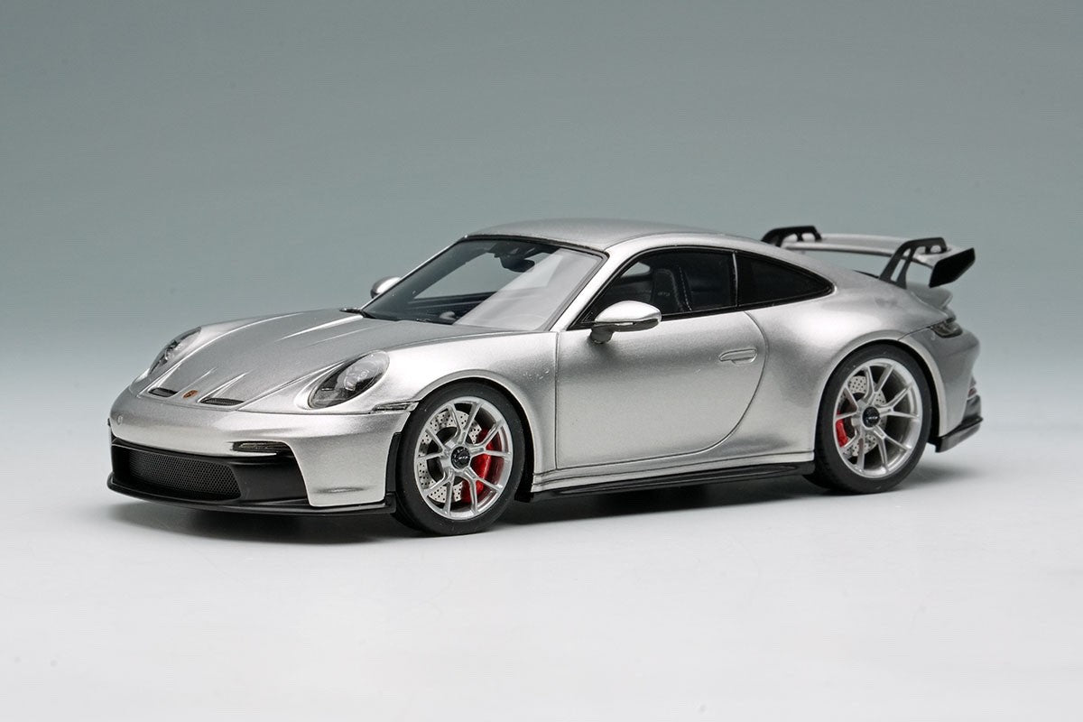 EIDOLON EM758B 1/43 Porsche 911 992 GT3 2021 GT Silver Metallic Coupe
