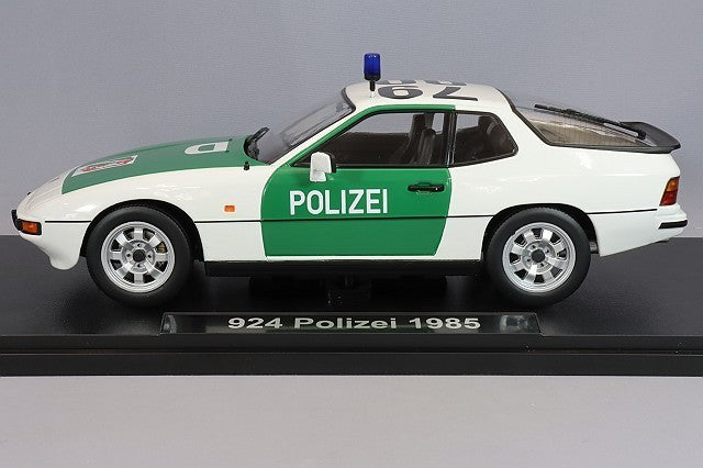 KK Scale KKDC180723 1/18 Porsche 924 Police 1985 Green White Diecast