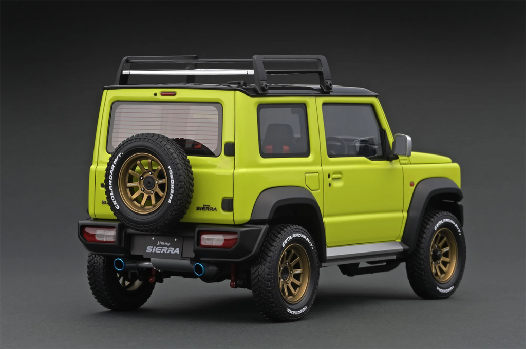 Ignition Model IG1703 1/18 Suzuki Jimny Sierra JB74 Lift Up Yellow/Black Resin