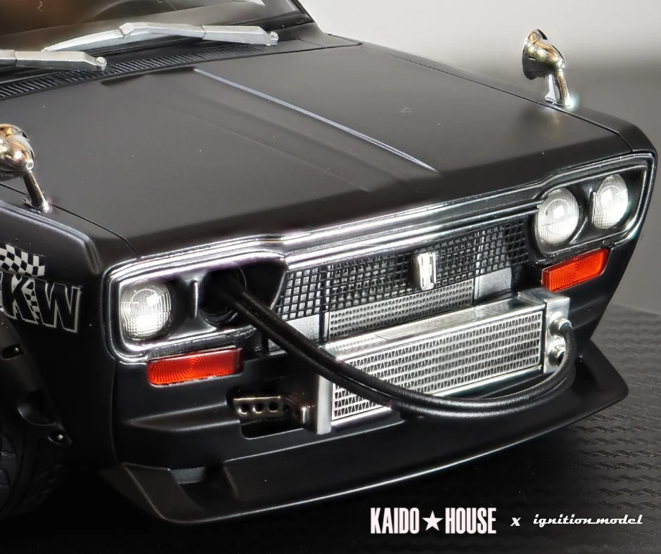 Ignition Model IG3150 1/18 KAIDO HOUSE Jun Imai Datsun 510 Wagon Black Resin