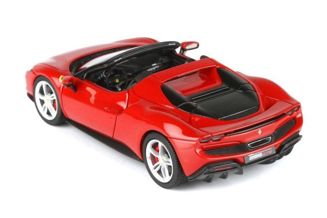 BBR BBRC268D 1/43 Ferrari 296 GTS Rosso Corsa Silver Wheels Limited 200pcs