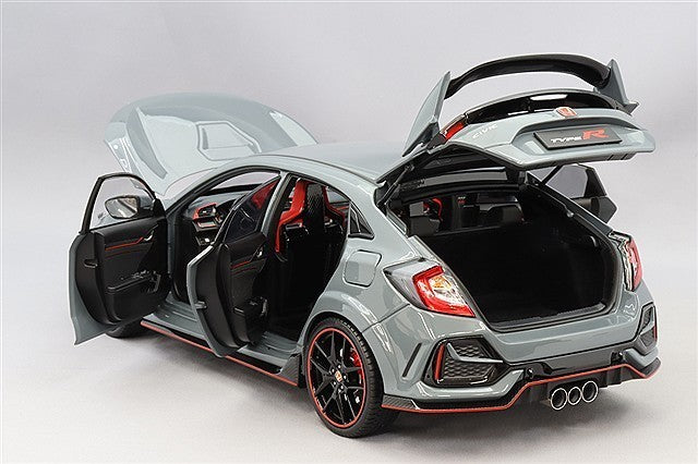LCD Model LCD18005B-GR 1/18 Honda Civic Type R Grey Diecast