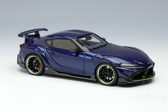 Make Up EIDOLON EM595G 1/43 TOM'S GR Supra 2020 Deep Blue Metallic Limited 30pcs