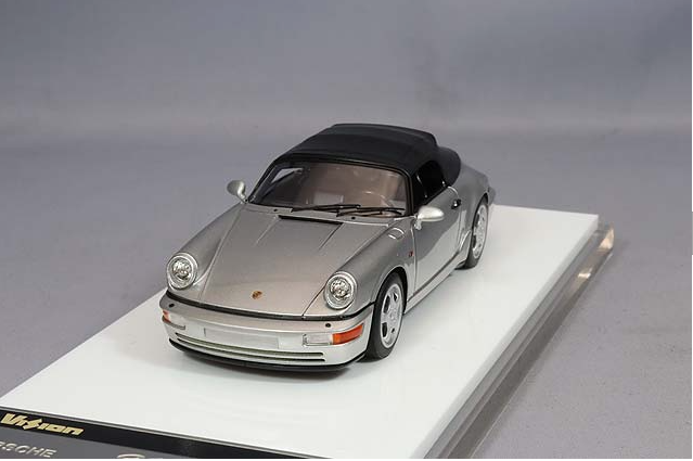 Make Up EIDOLON VM165A 1/43 Porsche 911 964 Carrera 2 Speedster Silver 1993