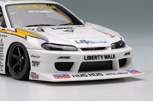 EIDOLON LB026 1/43 Nissan LB-Super Silhouette S15 Silvia White / Yellow Ltd 200