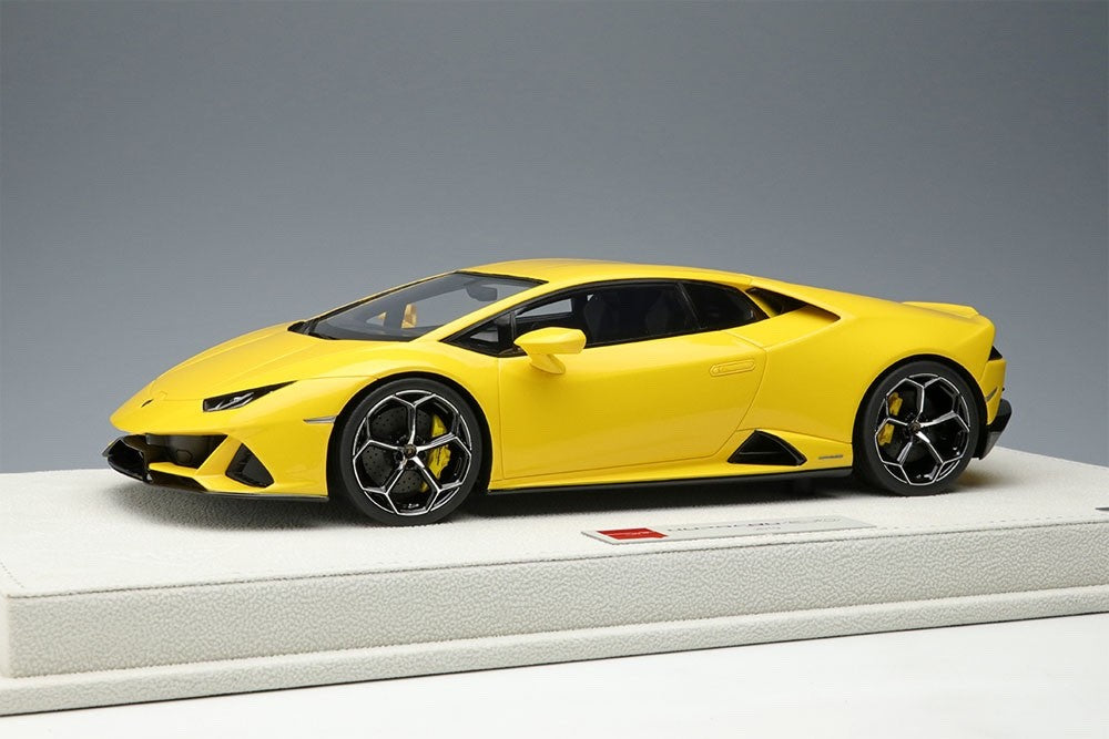 Make Up EIDOLON EML031D 1/18 Lamborghini Huracan EVO Pearl Yellow Asir Wheels