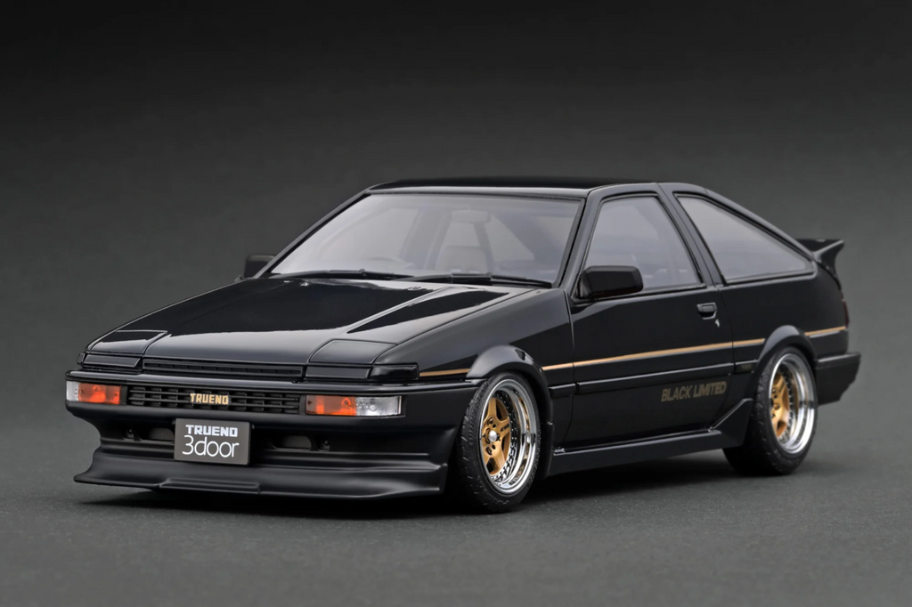 Ignition Model IG3490 1/18 Toyota Sprinter Trueno AE86 Black Limited Resin
