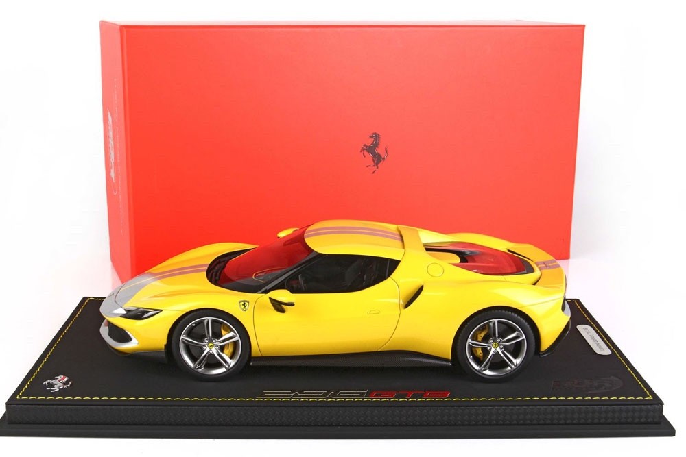 BBR P18211CV 1/18 Ferrari 296 GTB Assetto Fiorano 2021 Giallo Modena Ltd 99pcs