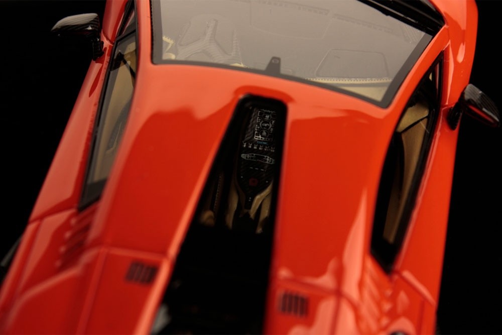 Looksmart LS529E 1/43 Lamborghini Countach LPI800-4 2021 Arancio Orange Resin