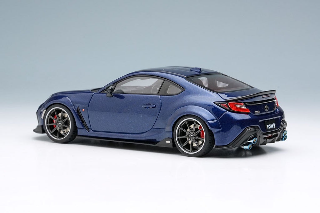EIDOLON EM725G 1/43 Toyota TOM'S GR86 Wide Body 2022 Sapphire Blue Resin 50pcs