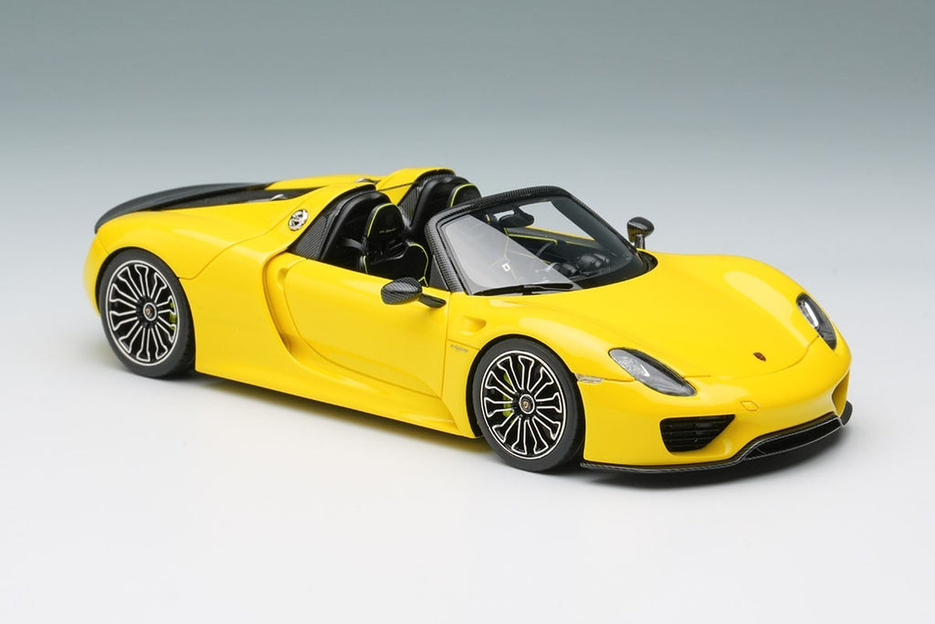 EIDOLON EM568G 1/43 Porsche 918 Spyder 2011 Yellow Resin Limited 80pcs