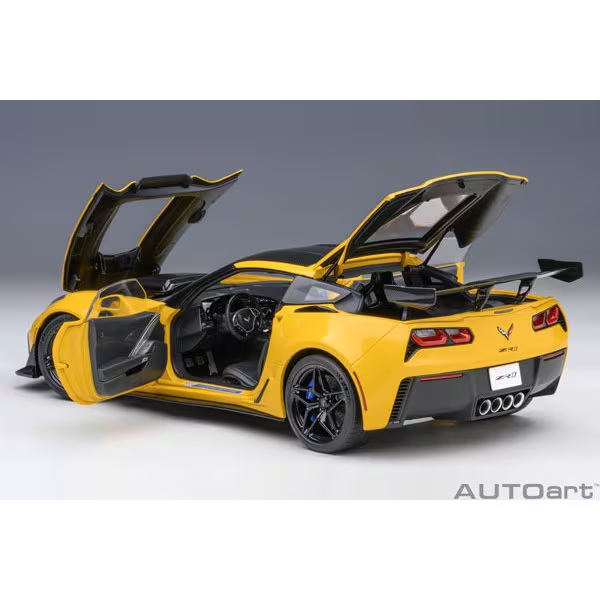 AUTOart 71278 1/18 Chevrolet Corvette C7 ZR1 (Yellow) Die-Cast Model Car