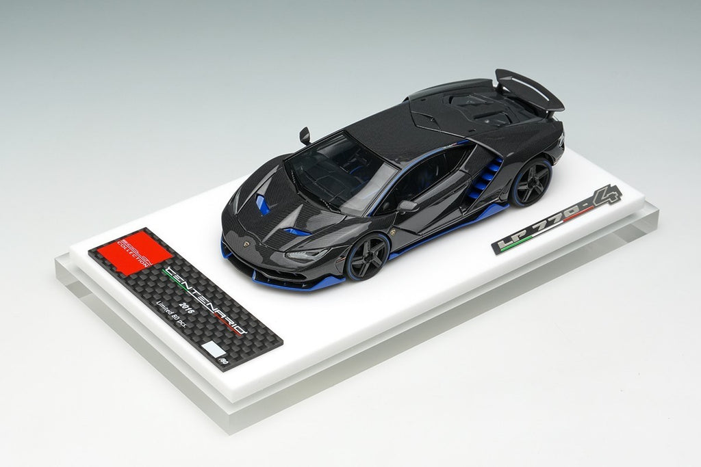 EIDOLON EM780F 1/43 Lamborghini Centenario LP770-4 Carbon Blue Stripe