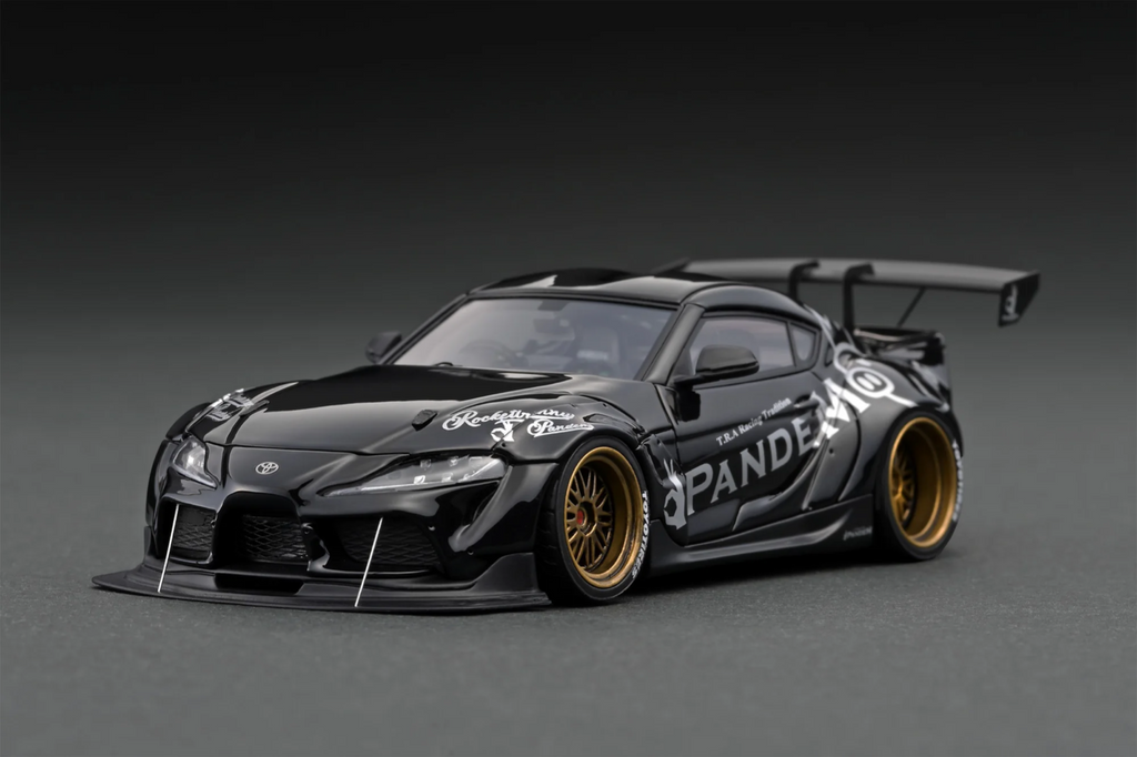 Ignition Model IG2147 1/43 PANDEM Toyota Supra A90 Black Metallic Resin