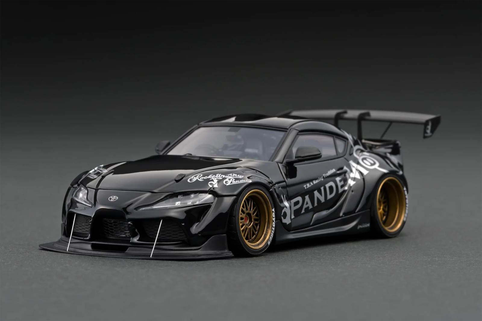 Ignition Model IG2147 1/43 PANDEM Toyota Supra A90 Black Metallic Resin