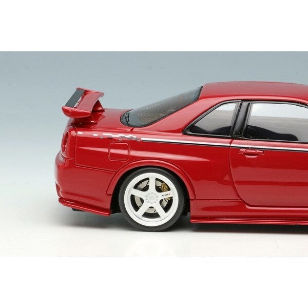Make up EIDOLON EM436C 1/43 Nissan Skyline GT-R BNR34 NISMO R-tune Active Red