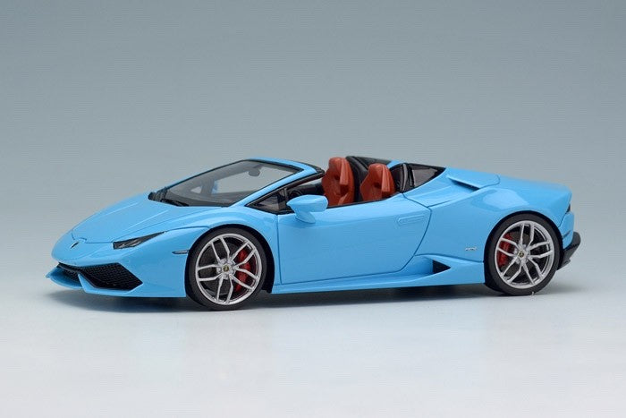EIDOLON EM342A1 1/43 Lamborghini Huracan LP610-4 Spider Pearl Light Blue Resin