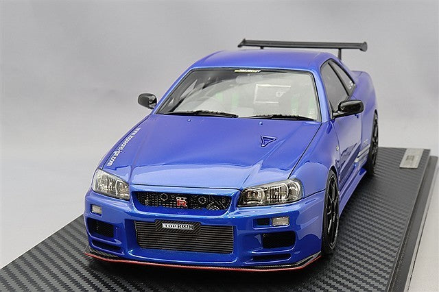 Ignition Model IG3641 1/18 RWB TOP SECRET 34GT-R (BNR34) Blue Metallic Resin
