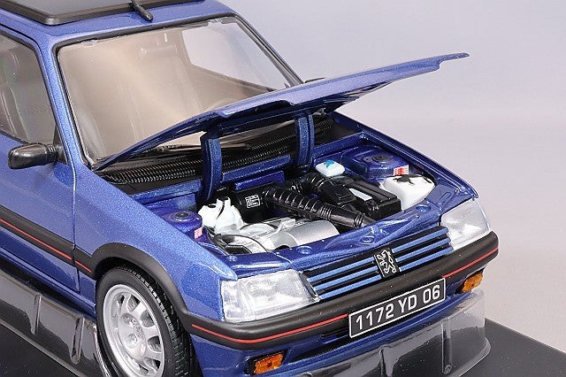 Norev NO184844 1/18 Peugeot 205 GTi 1.9 With Sunroof 1992 Miami Blue Diecast