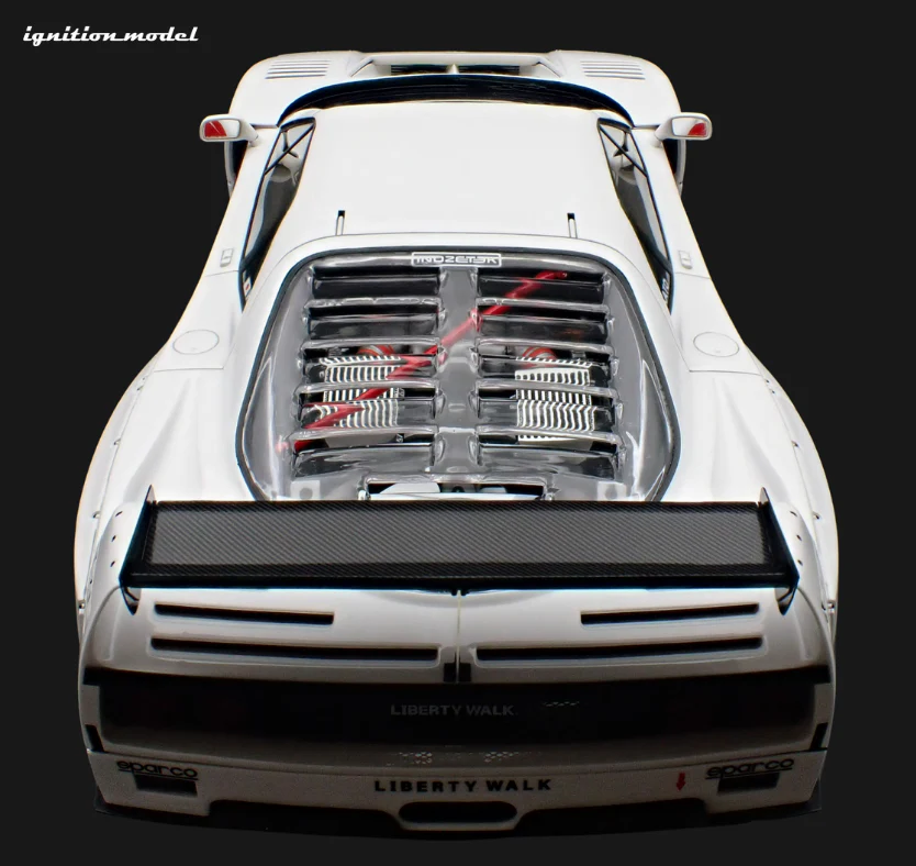 Ignition Model IG3752 1/18 LB-WORKS Ferrari F40 Liberty Walk White