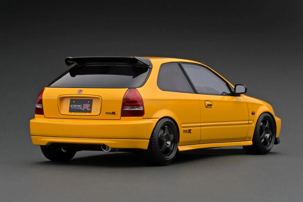 Ignition Model IG2676 1/18 Honda Civic Type R EK9 Yellow Carbon Resin