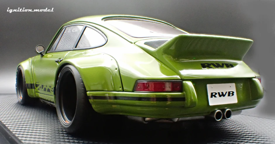 Ignition Model IG3875 1/18 RWB Backdate Green Widebody Porsche Resin