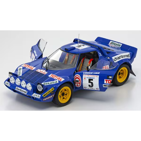 KYOSHO KS08130C - 1/18 Lancia Stratos HF 1976 Tour de Corse #5[Diecast Mini Car]