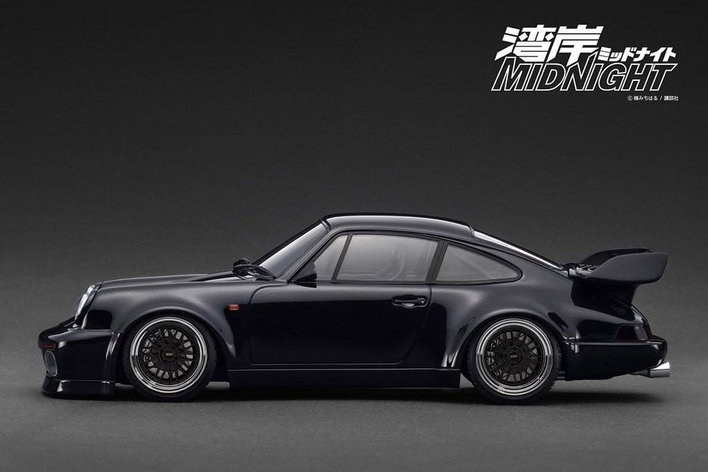 Ignition Model IG3594 1/18 Porsche 911 964 Blackbird Wangan Black Resin