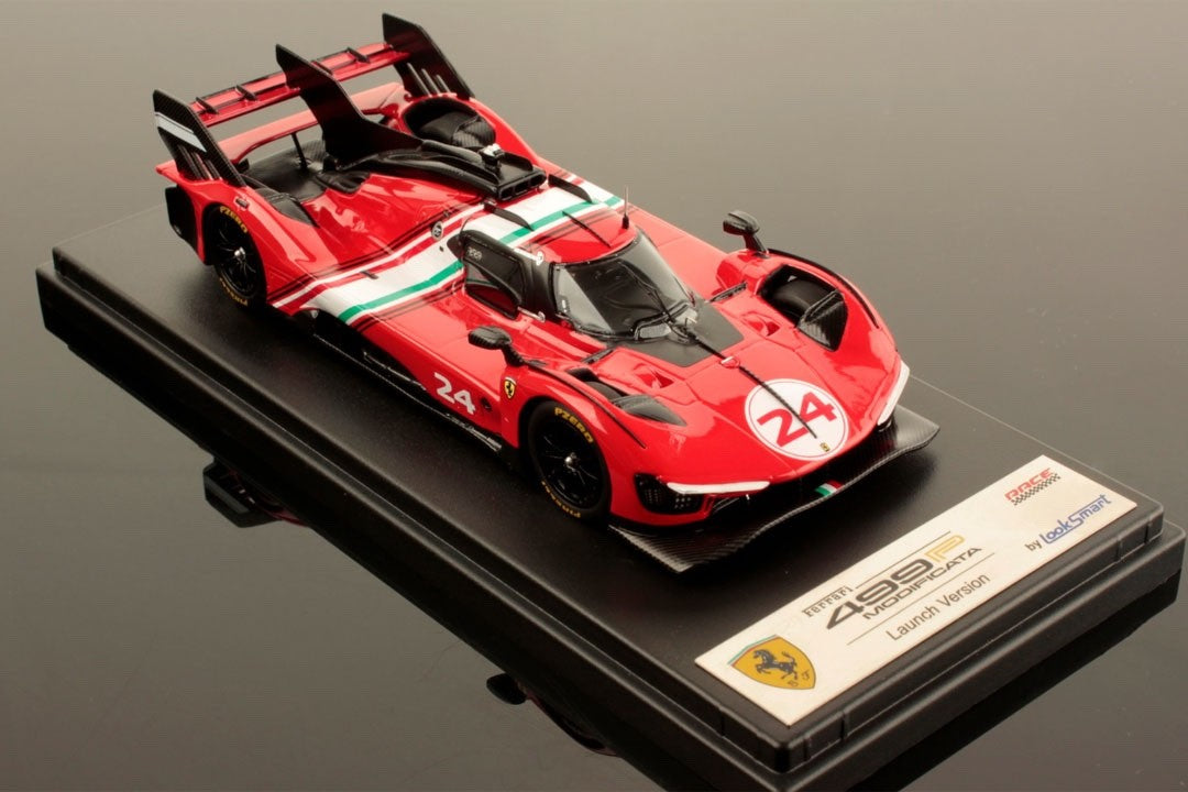 Looksmart LSRC182 1/43 Ferrari 499P Modificata 2024 Red Track Car Resin