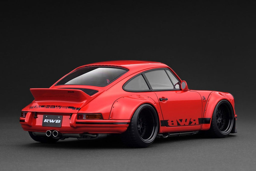 Ignition Model IG3874 1/18 RWB Backdate Red Widebody Porsche Resin