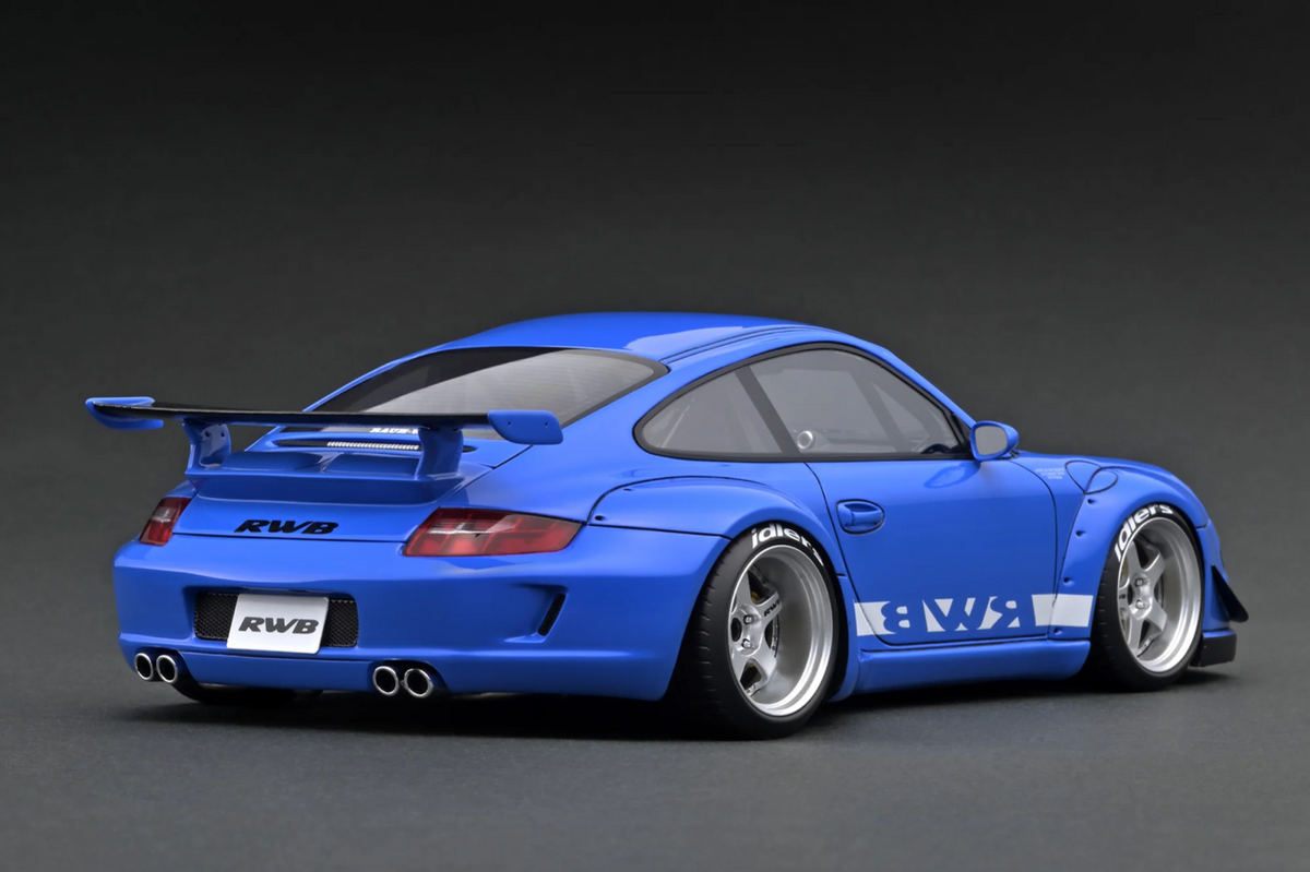Ignition Model IG3256 1/18 RWB Porsche 911 997 Rauh-Welt Light Blue Resin