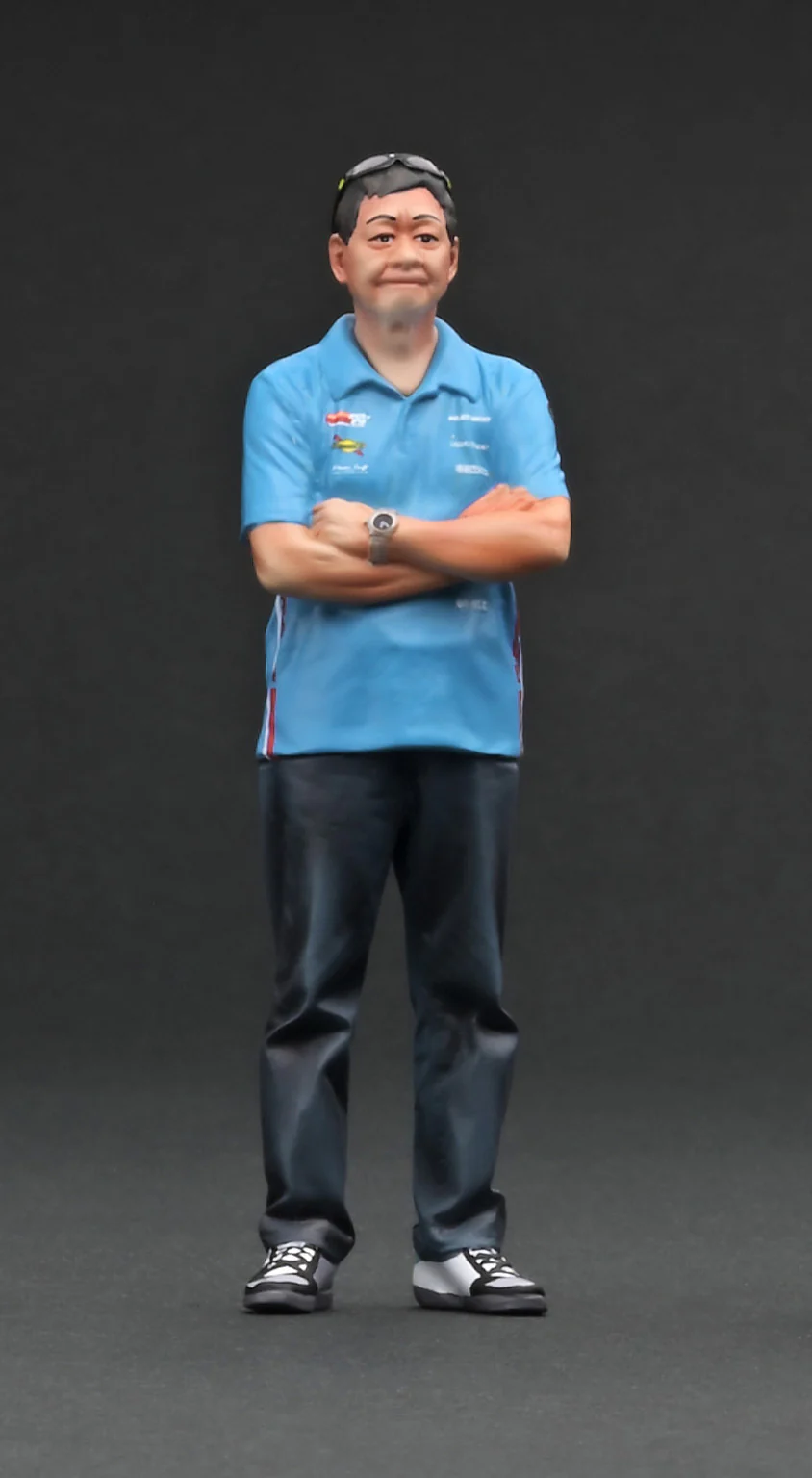 Ignition Model IG3243 1/18 RE Amemiya Mazda RX-8 SE3P Blue Resin w/ Figure