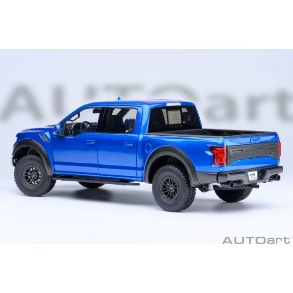 AUTOart 72949 1/18 Ford F-150 Raptor SuperCrew 2019 Blue Diecast