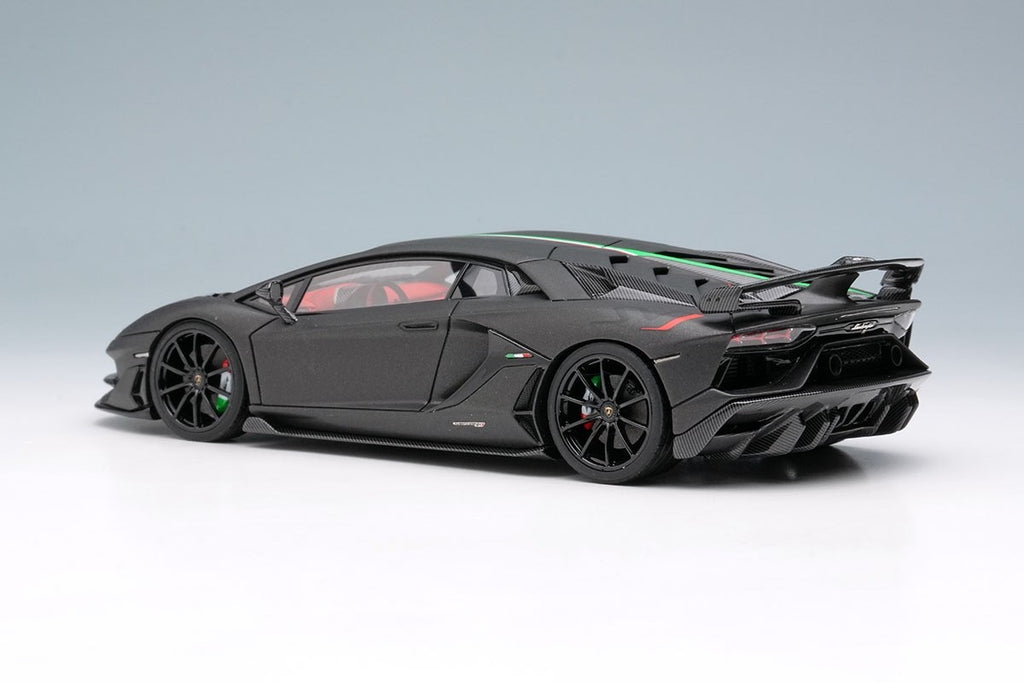 Make Up EIDOLON EM513H 1/43 Lamborghini Aventador SVJ 2018 Nero Acrylic Stripe