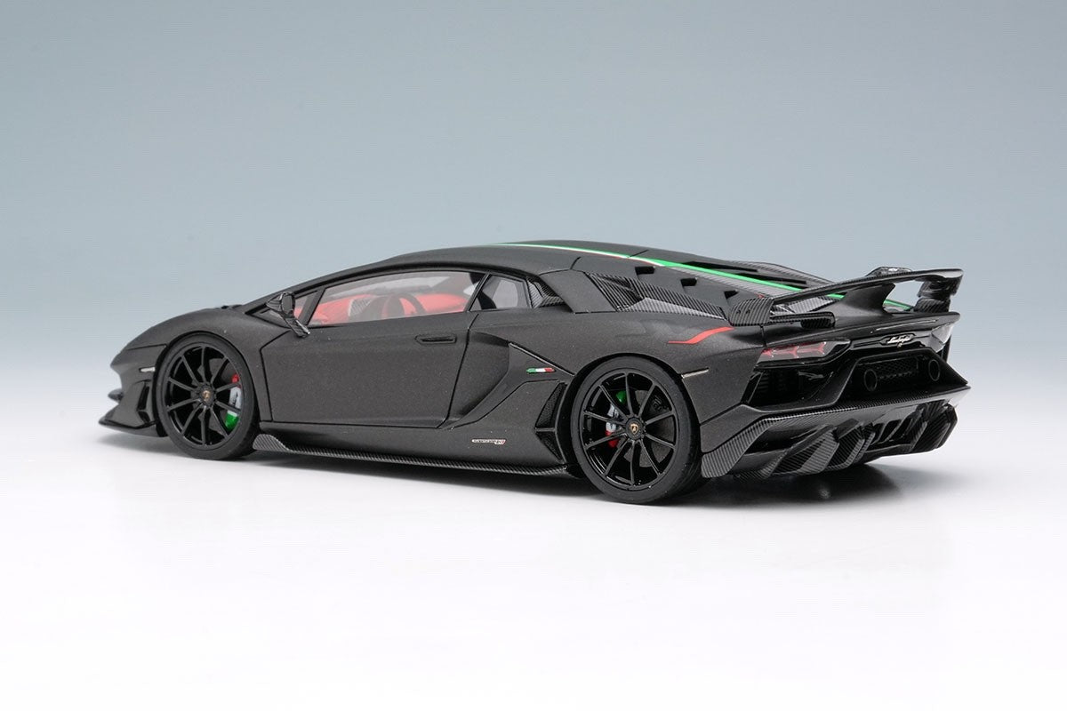 Make Up EIDOLON EM513H 1/43 Lamborghini Aventador SVJ 2018 Nero Acrylic Stripe