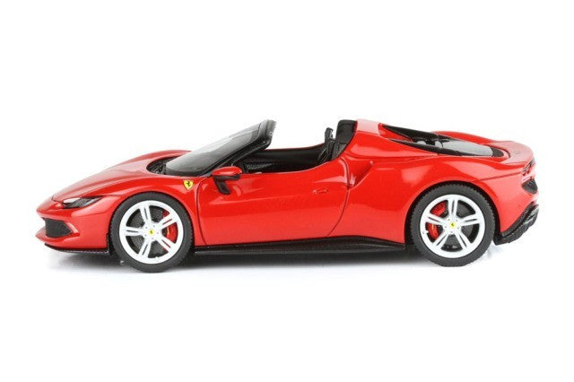 BBR BBRC268D 1/43 Ferrari 296 GTS Rosso Corsa Silver Wheels Limited 200pcs