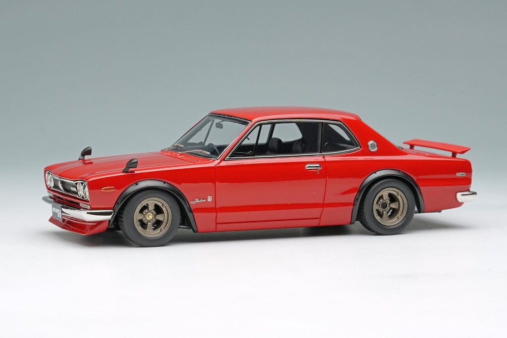 Make Up VISION VM244D 1/43 Skyline 2000 GT-R KPGC10 1971 Red with Spoiler