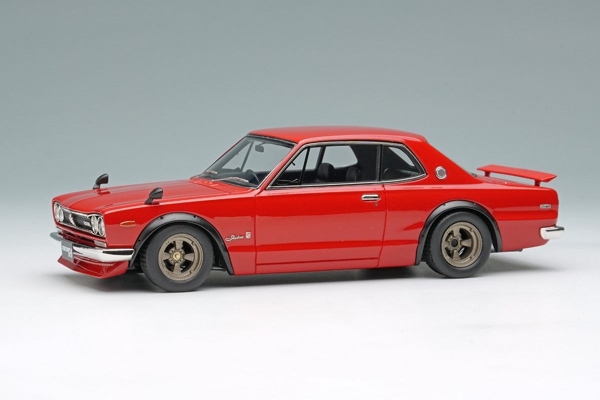 Make Up VISION VM244D 1/43 Skyline 2000 GT-R KPGC10 1971 Red with Spoiler