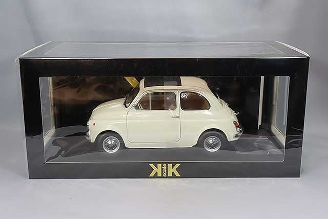KK Scale KKDC120032 1/12 Fiat 500F 1968 Cream Classic Car Diecast
