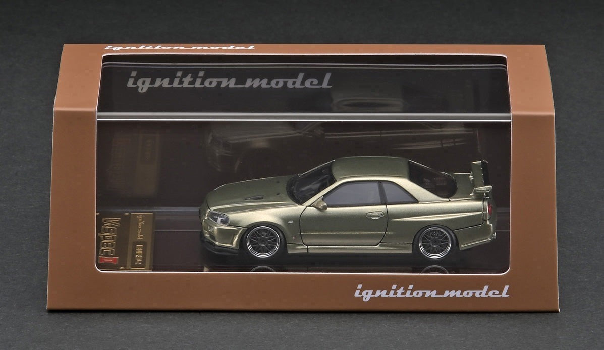 Ignition Model IG2940 1/64 Nissan Skyline GT-R R34 V-specII Millennium Jade
